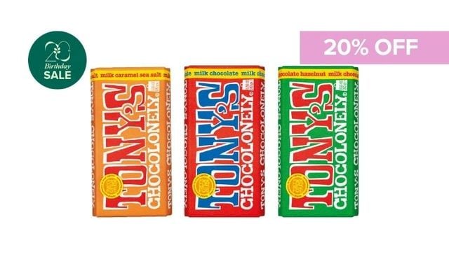20% Off Tony's Chocolony Range Cover Image